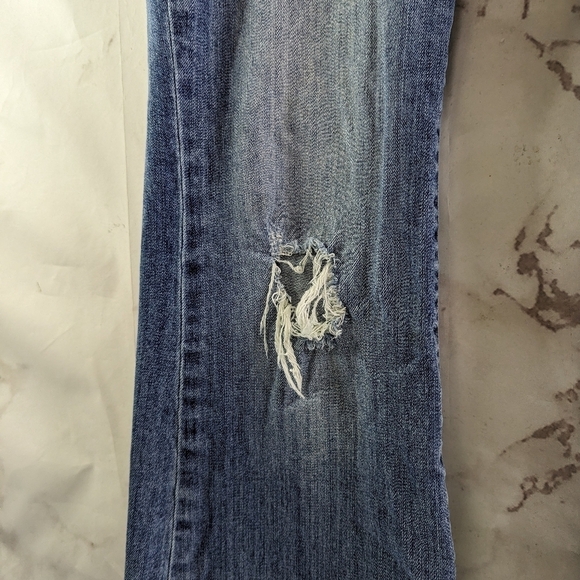 Kut From The Kloth Jean Womens 10 X 31 Bootcut Flare Distressed Frayed Hem - Picture 10 of 12